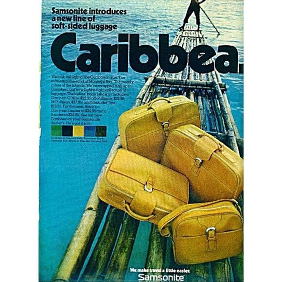 Vintage Samsonite Caribbea II Overnight Bag - Picture 1 of 7